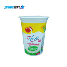 500ml custom printed plastic yogurt cup